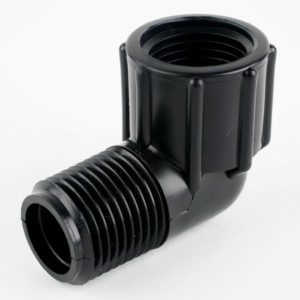 1" PVC Black Street Elbow