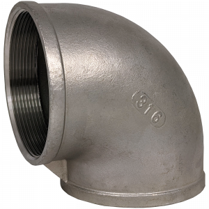 Stainless Steel Threaded Elbow F x F